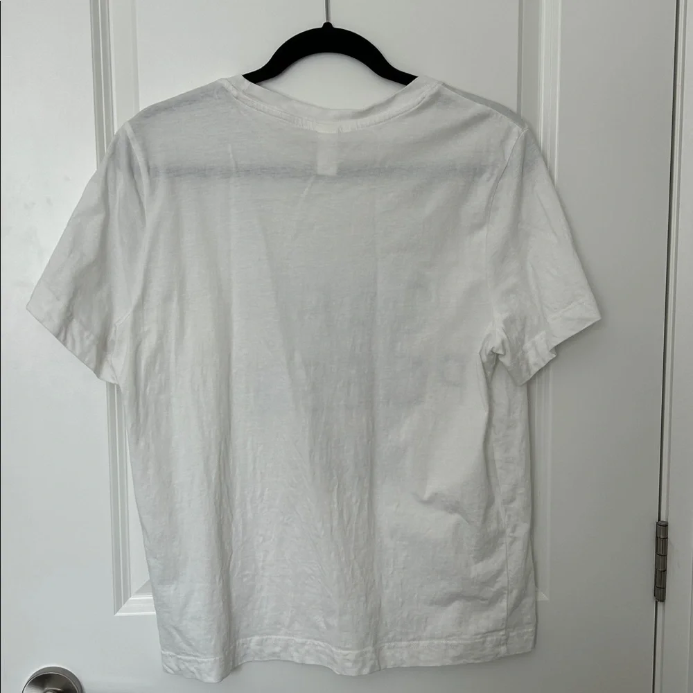 H&M White Crewneck Tee with Black Detail - Picture 3 of 3